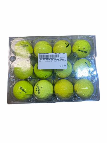 Used USA 12 PACK OF COLOR GOLF BALLS 12 Pack - Golf Balls 11706-S000383687