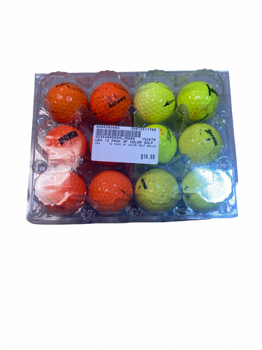 Used USA 12 PACK OF COLOR GOLF BALLS 12 Pack - Golf Balls 11706-S000383684