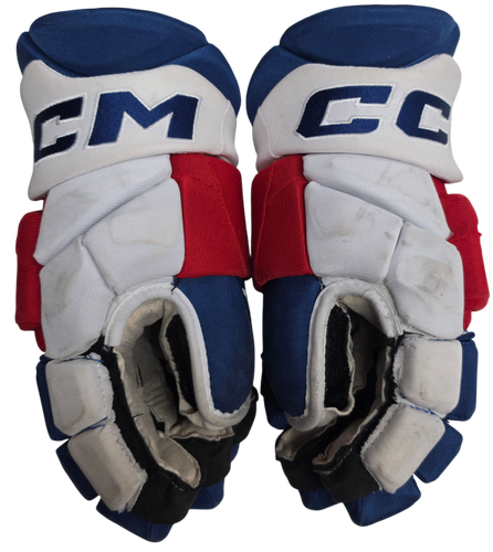 CCM Jetspeed FT8 Pro Stock Custom Hockey Gloves 15" Wolfpack AHL Roobroeck USED (15599)