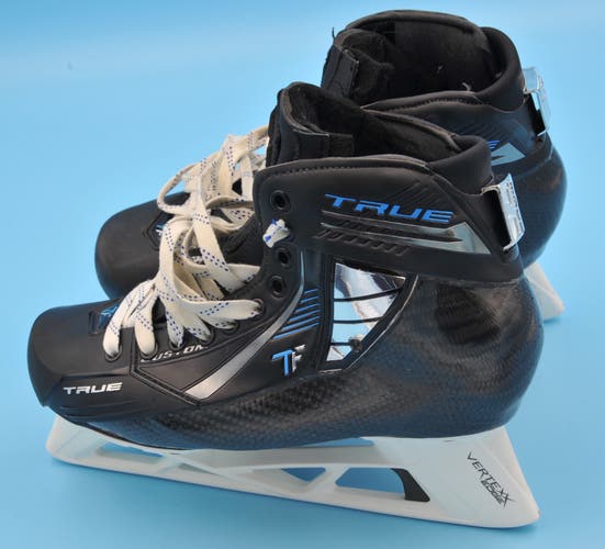 San Jose Sharks game worn used Prostock VH True Goalie Skates Size 10 - Line 132