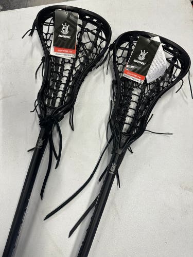 (2 PACK) BRINE Dynasty Elite III new complete womens lacrosse stick