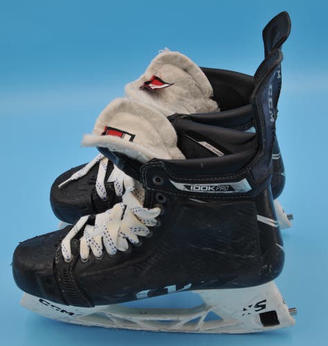 Used San Jose Sharks Frisch Prostock CCM Ribcore 100k Skates Size 10 1/4