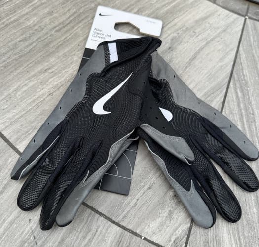 New adult XL Nike Vapor Jet football skill Gloves black/white