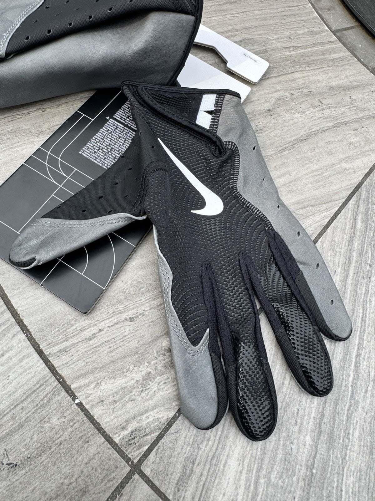 New adult XXL Nike Vapor Jet 5.0 football skill Gloves navy/chrome