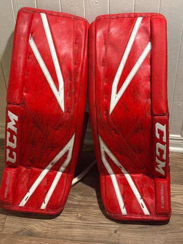 Medium CCM Premier 2 Goalie Leg Pads (Used)