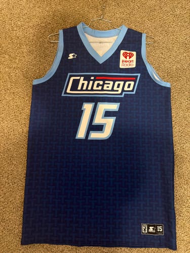 Big 3 Chicago Triplets Navy Kemba Walker Large Men's Starter Jersey (New)