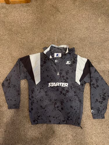 Black Adult Unisex Large Starter Jacket (New)
