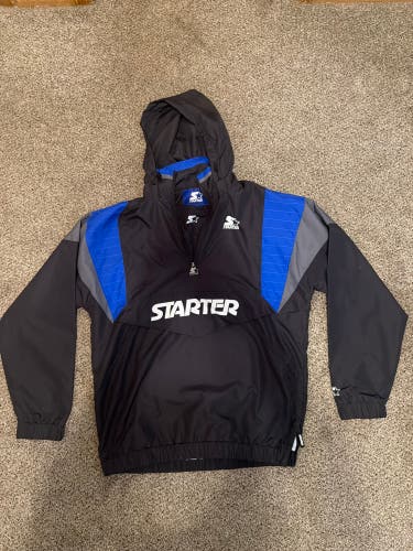 Black Adult Unisex Large Starter Jacket (New)