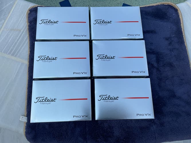 Titleist Pro V1x Balls 72 Pack (6 Dozen) (Used)