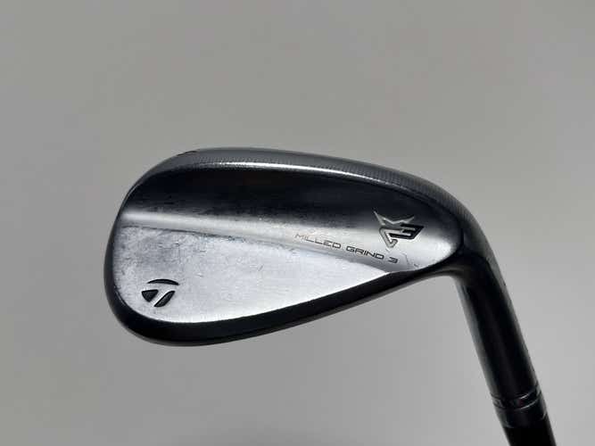 TaylorMade Milled Grind 3 Raw Chrome Sand Wedge SW 56* 12 Bounce SB-Grind KBS RH