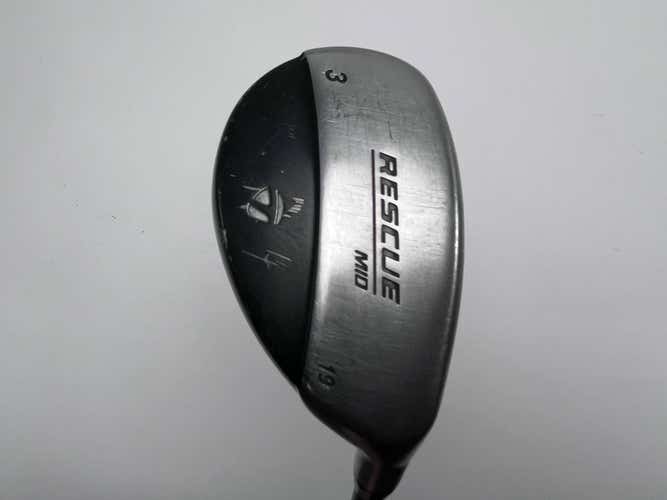 TaylorMade Rescue Mid 3 Hybrid 19* Stiff Graphite Mens RH