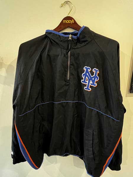 Black Men's XL Mets Majestic Windbreaker (Used) | SidelineSwap