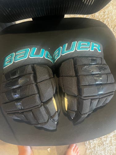 Bauer Nexus 1N Gloves 14" (New) - San Jose Sharks Colorway/NHL All Star Game  Pro Stock