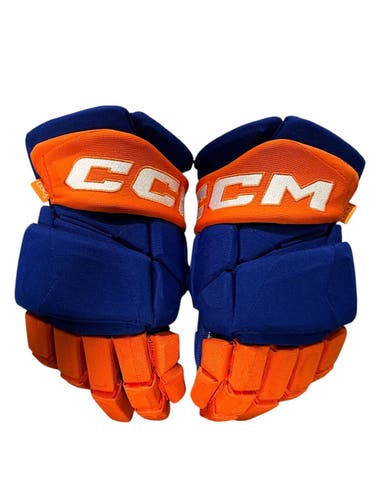 CCM JetSpeed FT1 Gloves 14" Edmonton Oilers Pro Stock (Used) 5815