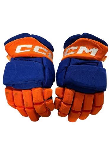 CCM JetSpeed FT1 Gloves 13" Edmonton Oilers Pro Stock (Used) 5813