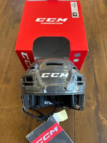 Medium CCM Tacks 710 Helmet (New) Vegas Golden Knights Gray