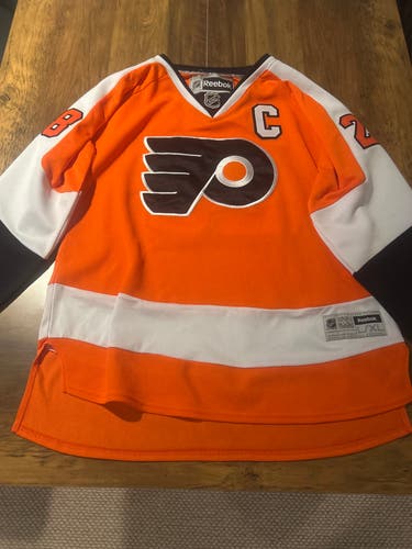 Orange Large/Extra Large Kids Unisex Reebok Jersey (Used)