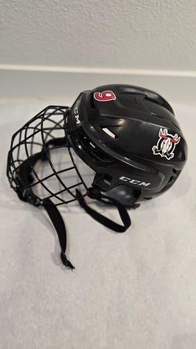 BLACK Medium CCM Resistance 100 Helmet W/cage (Used)