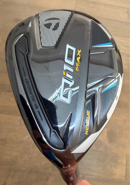 TaylorMade Qi10 Max Rescue 4 Hybrid 23° LH – Fujikura Speeder NX