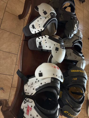 Used Champro Shock Wave Shoulder Pads / Schutt Jr Blocker / All Star / Schutt YFlex 5.2 / Schutt Yfl