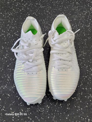 Used Under Armour BLUR PRO LAX Cleats Womens White Senior 6.5 11849-S000042355