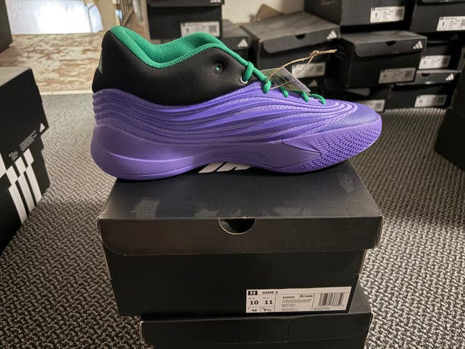 Men's Size M 10.0 (W 11.0) Adidas Dame X Shoes (New)