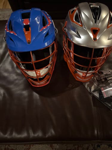 Cascade R Helmet (New) and Cascade S helmet royal blue bundled