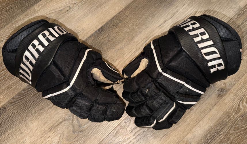 Pro Stock Used 15” Warrior Alpha LX20 Pro ELMIRA MAMMOTH Hockey Gloves