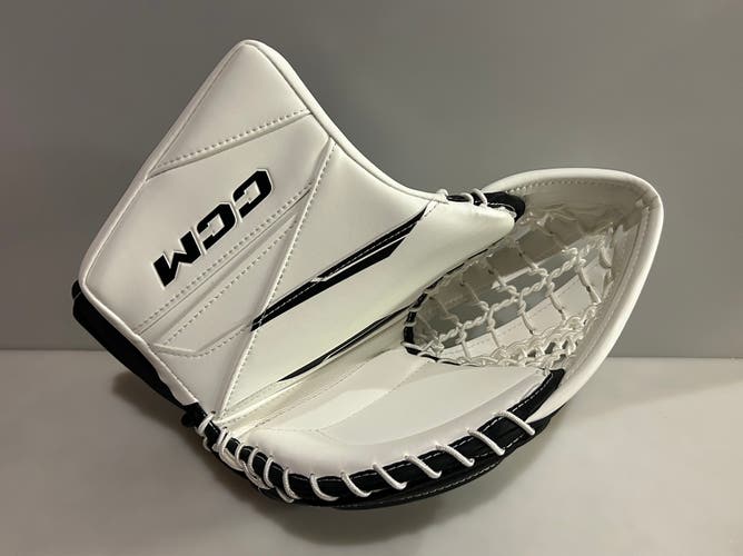 New CCM Axis 2.9 Intermediate Catcher Goalie White & Black