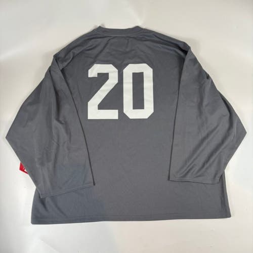 CCM College Hockey Inc. Practice Goalie Cut Jersey - Gray (NWT)