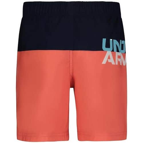 Under Armour Boys Volley Swim Shorts - Coho / Navy (Size Large) DDR2515