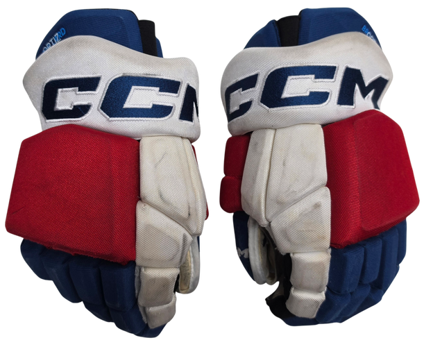 CCM HGTKPP Pro Stock Hockey Gloves 14" WolfPack AHL Used Ortiz (15605)