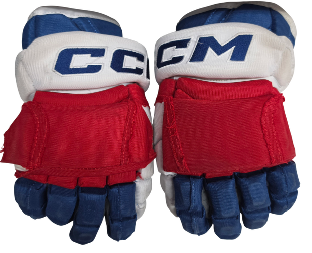 CCM HG12 Hockey Gloves 13" Pro Stock WolfPack AHL Used TFW (2) (15608)