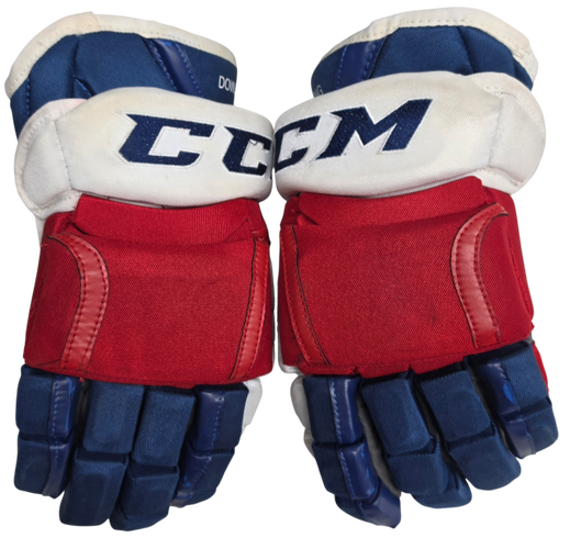 CCM HG12 Hockey Gloves 13" Pro Stock WolfPack AHL Used Dowling (15611)