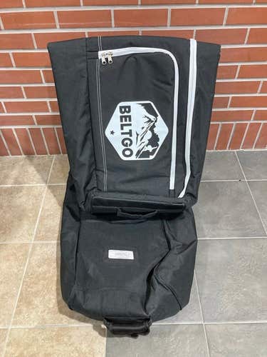 Beltgo 190 CM Padded Wheeled Ski Bag - Black Travel Bag