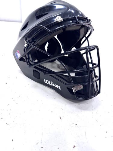 Used Wilson 6-7 Catchers Helmet w/Mask Black One Size 11860-S000313029