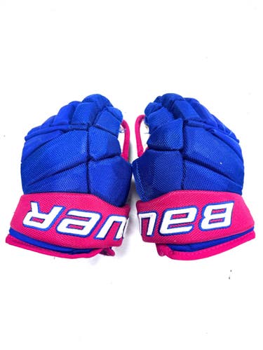 Used Bauer JR AMERKS Youth Gloves Royal Blue 10" 11860-S000313000
