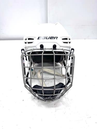 Used Bauer IMS 5.0 Helmet Cage Combo White LG 11860-S000312980