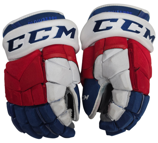 CCM HG12 Hockey Gloves 13" Pro Stock WolfPack AHL Used (15612)