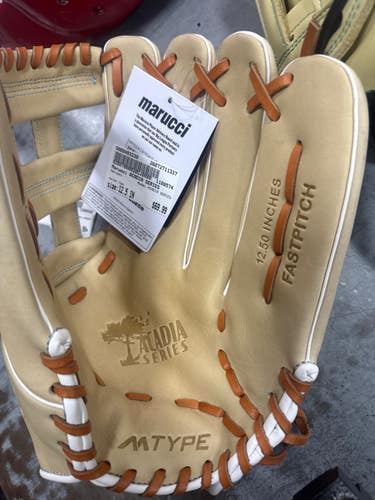 Used Marucci ACADIA SERIES BB/SB Glove RH Throw Tan 12 1/2" 11337-S000493239
