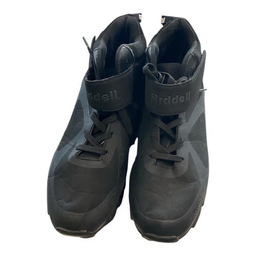 Used Riddell Adult FB Cleats Black Senior 12 11450-S000525865