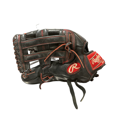 Used Rawlings R9 BB/SB Glove LH Throw Black 12" 11834-S000054916