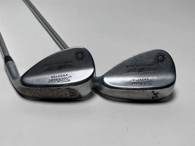 Titleist Vokey Spin Milled Wedge Set 54* 14 | 60* 8 Wedge Steel Mens RH