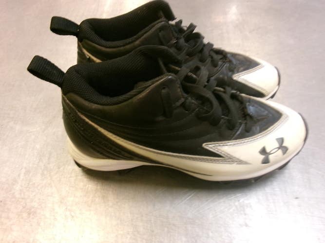Used Under Armour MOLDED BB/SB Cleats Black Junior 03.5 11339-S000205054