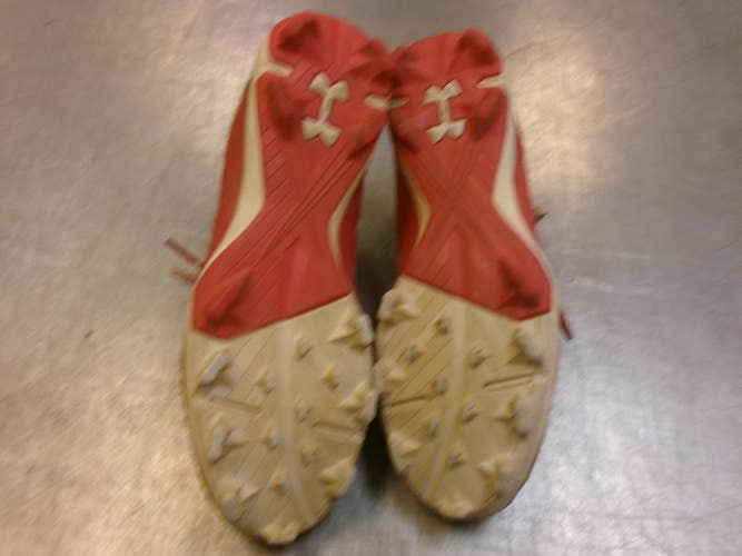Used Under Armour BASEBALL BB/SB Cleats Red Junior 05 11339-S000205043