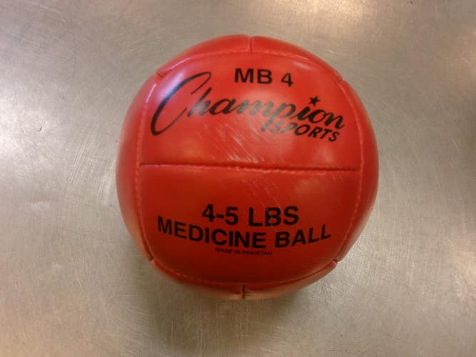 Used Champion Sports Medicine Ball Red 5 lb 11339-S000204858