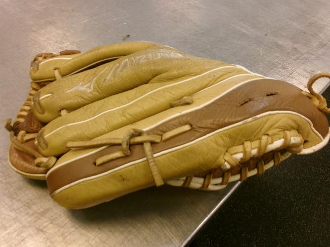 Used Mizuno FRANCHISE BB/SB Glove RH Throw Tan 12" 11339-S000205142
