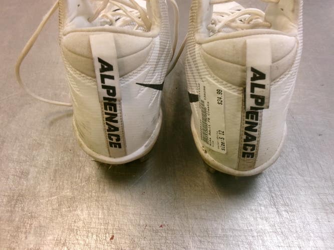 Used Nike Adult FB Cleats White Senior 12 11339-S000205127
