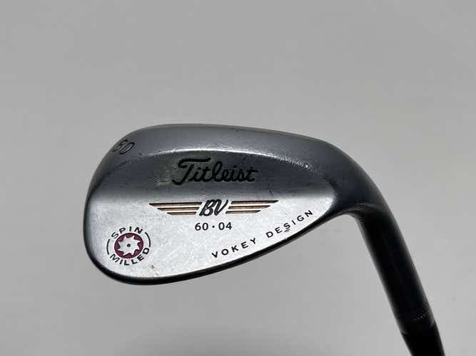 Titleist Vokey Spin Milled Chrome 2009 Lob Wedge LW 60* 4 Bounce Wedge RH