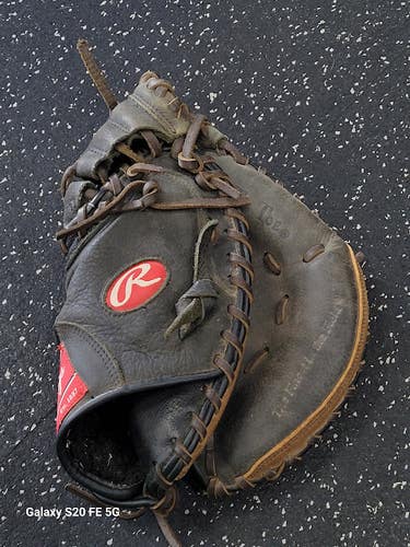 Used Rawlings PREMIUM SERIES BB/SB Catchers RH Throw Brown And Black 32 1/2" 11849-S000042447